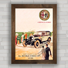 QUADRO VINTAGE CARRO ALFA ROMEO 1929