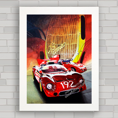 QUADRO DECORATIVO CARRO ALFA ROMEO 33 192 - comprar online