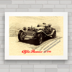 QUADRO DECORATIVO CARRO ALFA ROMEO 6C 1750 na internet