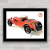 QUADRO DECORATIVO CARRO ALFA ROMEO 8C 2300