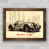 QUADRO DECORATIVO CARRO ALFA ROMEO 8C 2900B