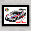 QUADRO DECORATIVO CARRO ALFA ROMEO MARTINI