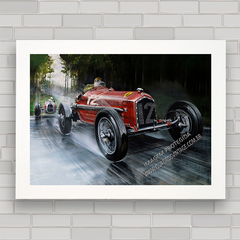 QUADRO DECORATIVO ALFA ROMEO P3 NUVOLARI - comprar online