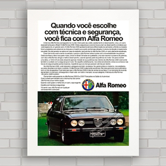 QUADRO DECORATIVO CARRO ALFA ROMEO 1976 - comprar online