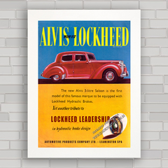 QUADRO DECORATIVO CARRO ALVIS LOCKHEED 1950 - comprar online