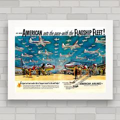 QUADRO DECORATIVO AMERICAN AIRLINES 1954 - comprar online
