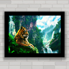 QUADRO DECORATIVO ANIMAIS 11 - TIGRE