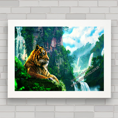 QUADRO DECORATIVO ANIMAIS 11 - TIGRE - comprar online