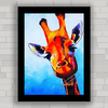 QUADRO DECORATIVO ANIMAIS 11 - GIRAFA