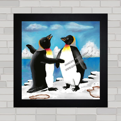 QUADRO DECORATIVO ANIMAIS 170 - PINGUINS - comprar online
