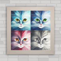 QUADRO DECORATIVO ANIMAIS 186 - GATOS - comprar online