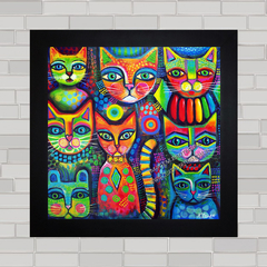 QUADRO DECORATIVO ANIMAIS 187 - GATOS - comprar online