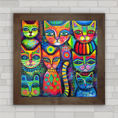 QUADRO DECORATIVO ANIMAIS 187 - GATOS