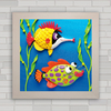 QUADRO DECORATIVO ANIMAIS 32 - PEIXES