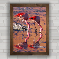 QUADRO DECORATIVO ANIMAIS 32 - FLAMINGOS na internet