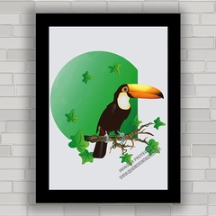 QUADRO DECORATIVO ANIMAIS 38 - TUCANO