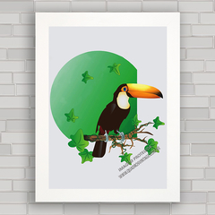 QUADRO DECORATIVO ANIMAIS 38 - TUCANO - comprar online