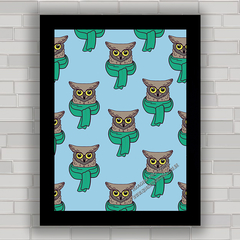 QUADRO DECORATIVO ANIMAIS 57 - CORUJINHAS - comprar online