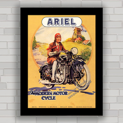 QUADRO DECORATIVO MOTO ARIEL 1930 - comprar online