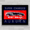 QUADRO DECORATIVO CARRO AUBURN SUPER CHARGED