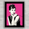 QUADRO DE CINEMA AUDREY HEPBURN POP ART 4