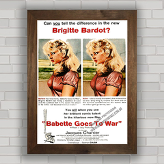 QUADRO FILME BABETTE GOES TO WAR 1959 - BARDOT na internet