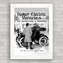 QUADRO DECORATIVO CARRO BAKER ELETRIC 1909 B - comprar online