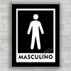 QUADRO DECORATIVO BANHEIRO 24 - MASCULINO