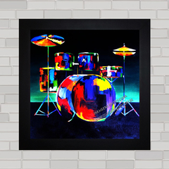 QUADRO DECORATIVO BATERIA MUSICAL 2