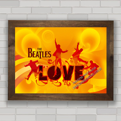 QUADRO DECORATIVO BEATLES LOVE na internet