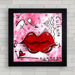 QUADRO DECORATIVO BEIJO . - comprar online