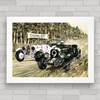 QUADRO DECORATIVO CARRO BENTLEY LE MANS 1930