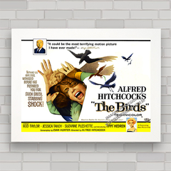 QUADRO DECORATIVO DE CINEMA FILME BIRDS 1963 - comprar online