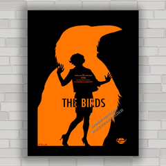 QUADRO DE CINEMA FILME BIRDS HITCHCOCK 7