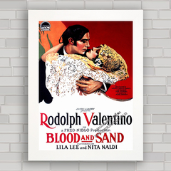 QUADRO DE CINEMA FILME BLOOD AND SAND 1922 - comprar online