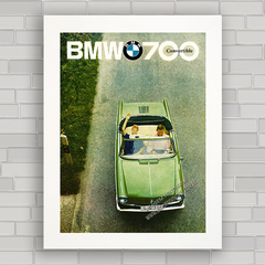 QUADRO DECORATIVO CARRO ANTIGO BMW 700 4 - comprar online