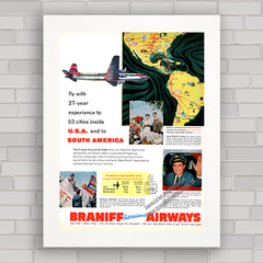 QUADRO BRANIFF INTERNATIONAL AIRWAYS 1955 - comprar online