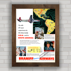 QUADRO BRANIFF INTERNATIONAL AIRWAYS 1955 na internet