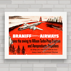 QUADRO BRANIFF INTERNATIONAL AIRWAYS 1956 - comprar online