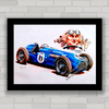 QUADRO CARRO ANTIGO BUGATTI RACING 2