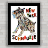 QUADRO DECORATIVO CACHORRO 89 - SCHNAUZER