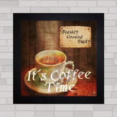 QUADRO DECORATIVO CAFÉ 158 - COFFEE TIME - comprar online