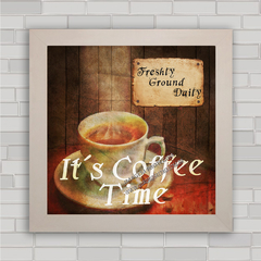 QUADRO DECORATIVO CAFÉ 158 - COFFEE TIME na internet