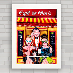 QUADRO DECORATIVO CAFÉ DE PARIS 2 - comprar online