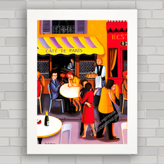 QUADRO DECORATIVO CAFÉ DE PARIS - comprar online