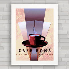 QUADRO DECORATIVO CAFÉ ROMA - comprar online