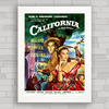 QUADRO DE CINEMA FILME ANTIGO CALIFORNIA 1947