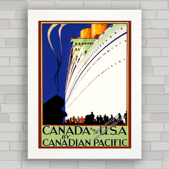 QUADRO DE PAREDE CANADIAN PACIFIC 1932