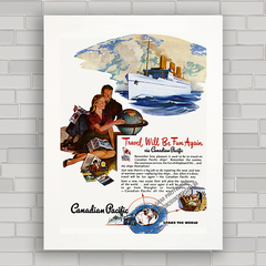 QUADRO NAVEGAÇÃO CANADIAN PACIFIC 1946 - comprar online