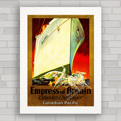 QUADRO DE PAREDE CANADIAN PACIFIC EMPRESS - comprar online